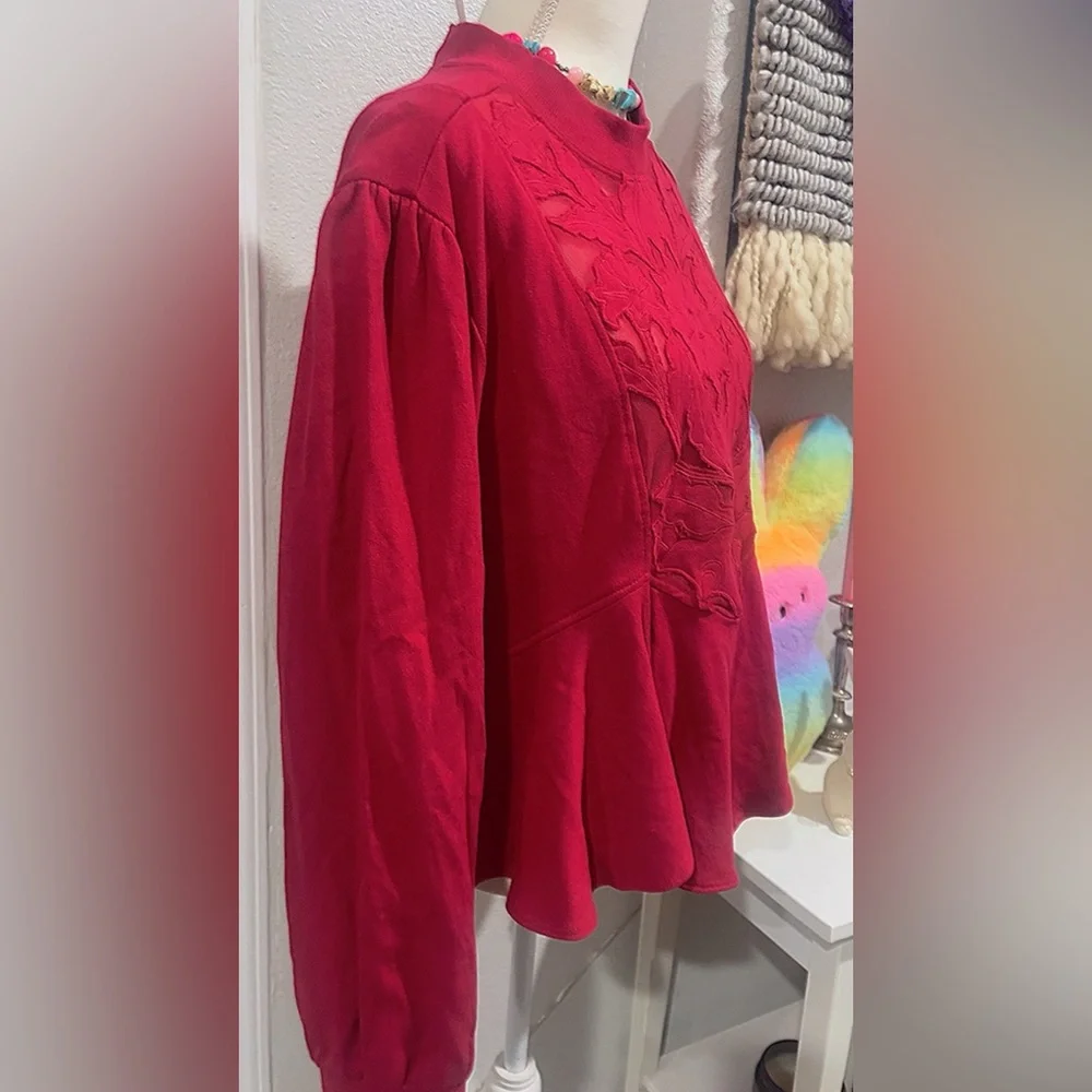 ANTHROPOLOGIE 
Cutwork Swing Top - Picture 10 of 12